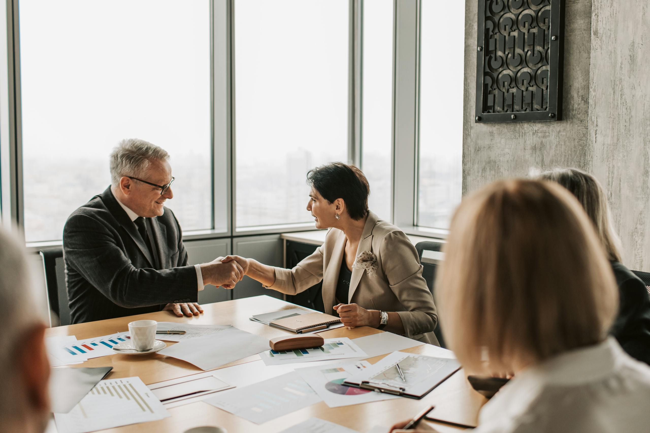 Colleagues in business