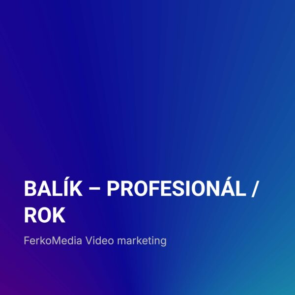 BALÍK – PROFESIONÁL / ROK