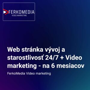 Web stránka vývoj a starostlivosť 24/7 + Video marketing - na 6 mesiacov